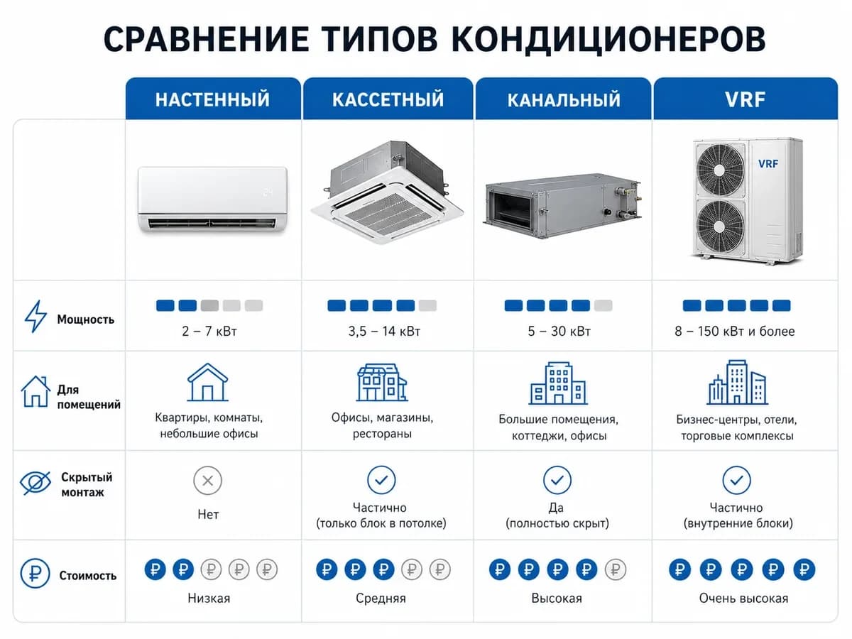 Какой тип кондиционера выбрать